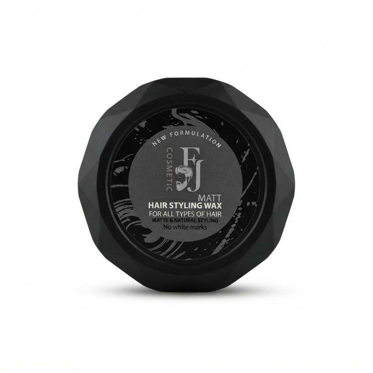 واکس مو مات اف جی FJ مدل Matt Hair Styling Wax حجم 150 میل با جلوه طبیعی و بدون سفیدک