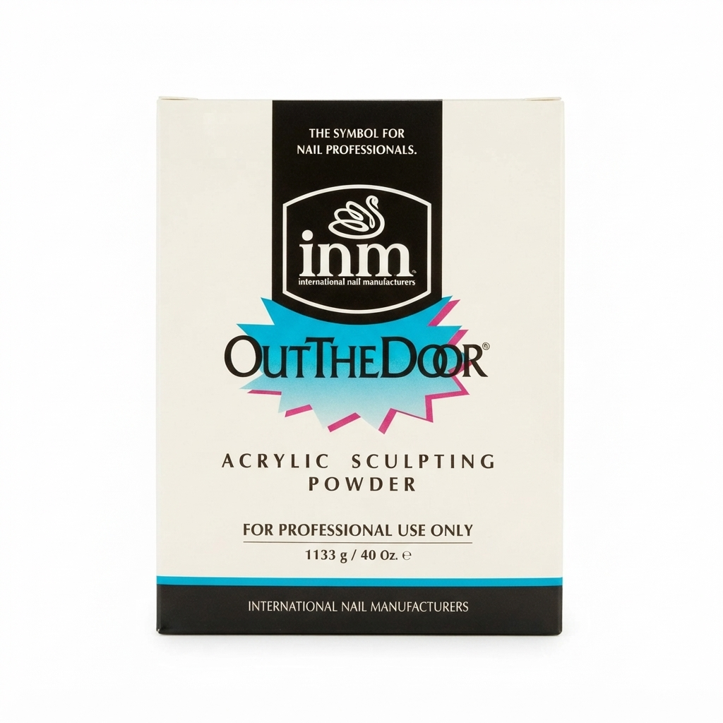 پودر کاشت ناخن INM مدل OutTheDoor Acrylic Sculpting Powder وزن ۱۱۳۳ گرم مخصوص سالن ناخن حرفه‌ای با چسبندگی و شفافیت بالا